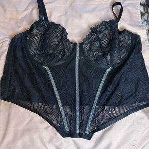 Torrid Black Lace Bustier